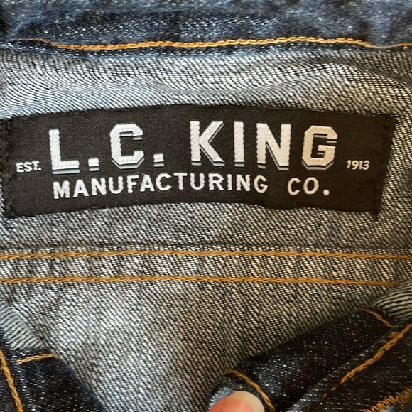 LC King Denim Jacket new! Western - Picture 3 of 11